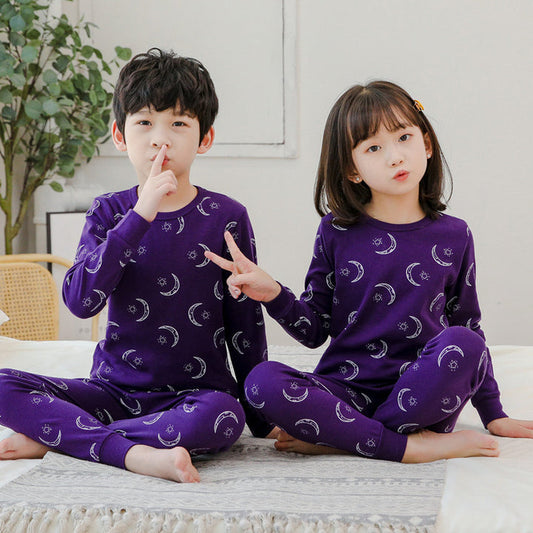 Purple Moon Printed Kids Wear - choakas