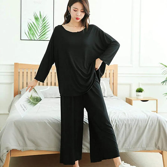 BLACK LOUNGE WEAR CH-2500