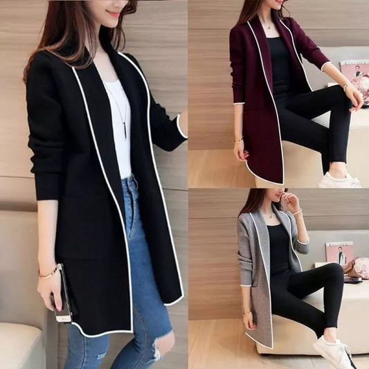 Women Lapel Casual Coat - choakas