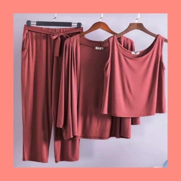 3 PIECE LOUNGE WEAR SET - choakas