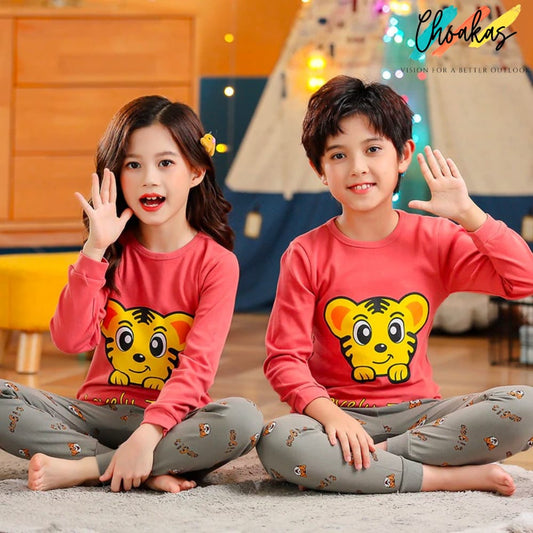 Pink Tiger Printed Kids Wear - choakas