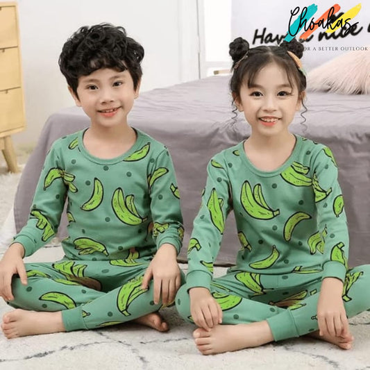 Green Banana Printed Kids Wear - choakas